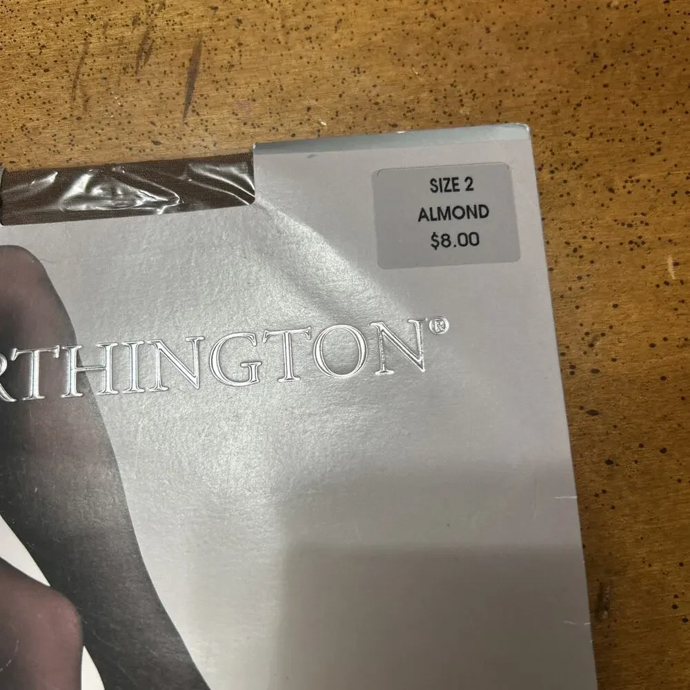 Worthington Lace Top Thigh Highs Size 2 Almond Color New